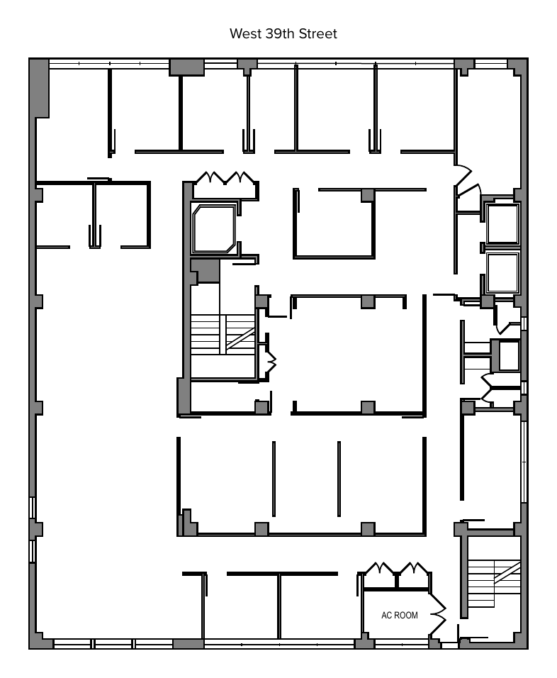 32 West 39th Street 3rd Floor Plan